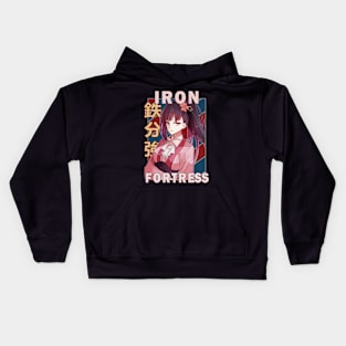 Ayame Yomogawa Of The Iron Fortress Kotetsujo No Kabaneri Retro Kids Hoodie